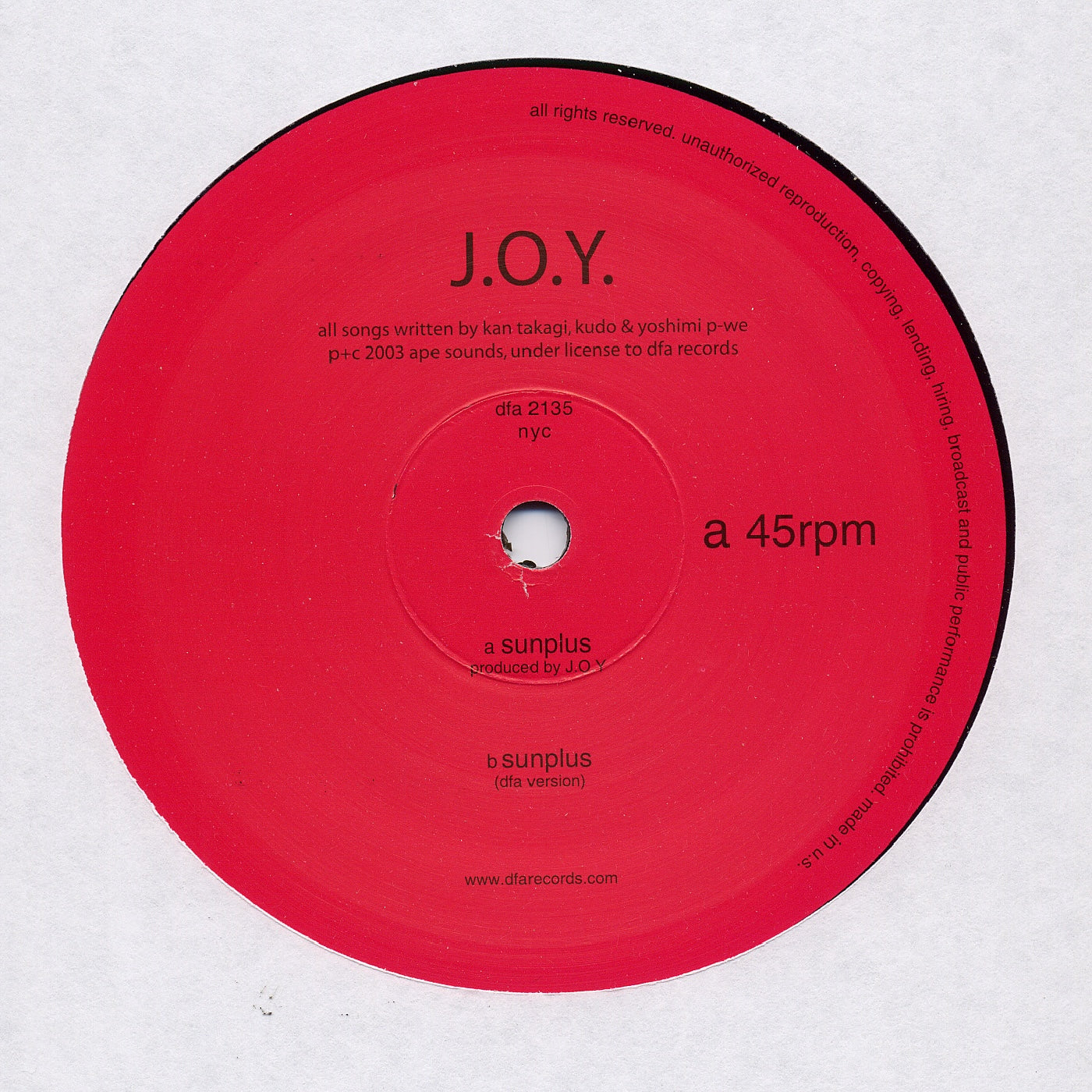 J.O.Y. - Sunplus 12