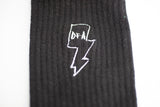 Embroidered Bolt Socks