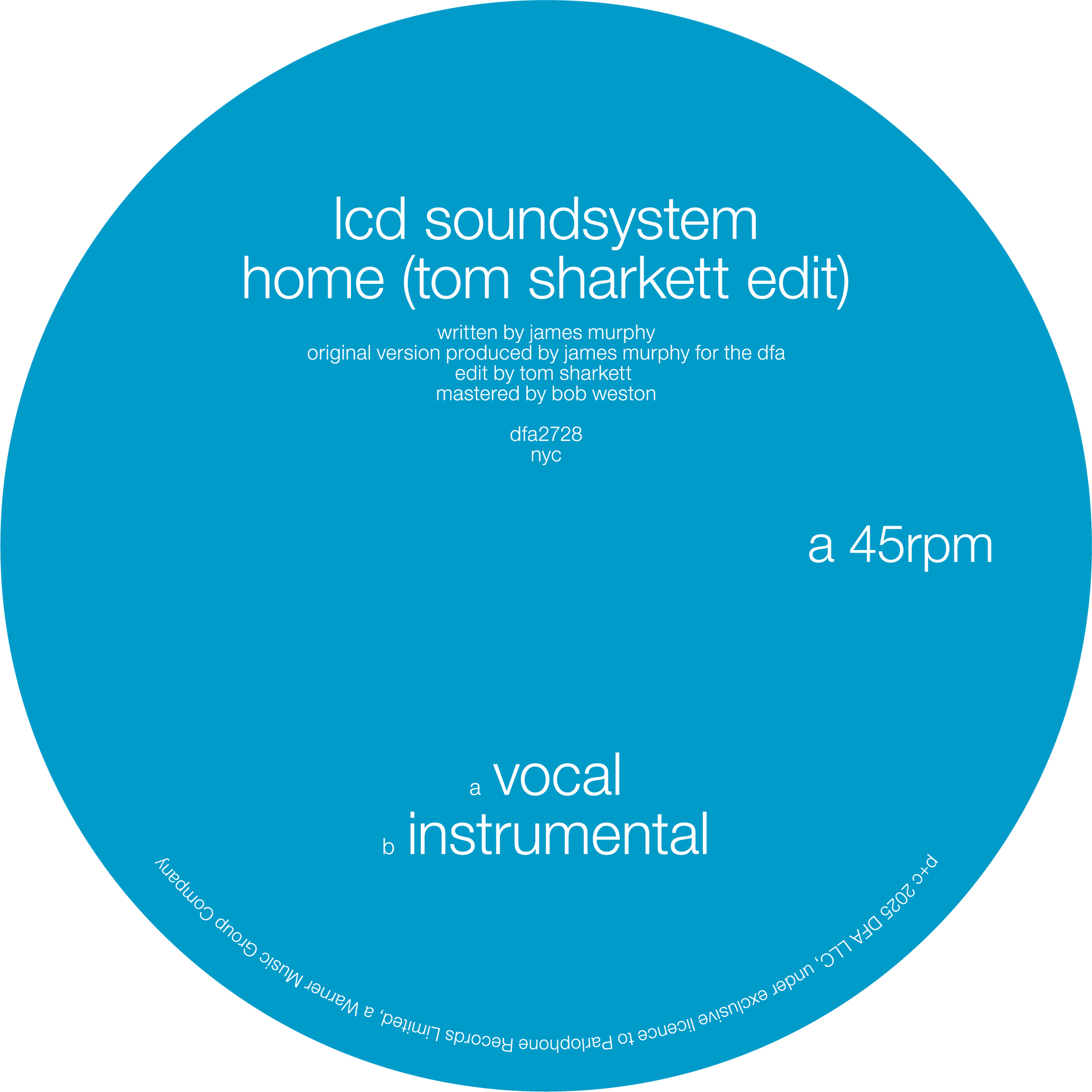 HARVEY remix収録-LCD SOUND SYSTEM レア12inch LCD Soundsystem - Home (Tom Sharkett Edit) 12