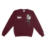LCD Soundsystem - Knockdown Center 2025 Maroon Crewneck Sweatshirt