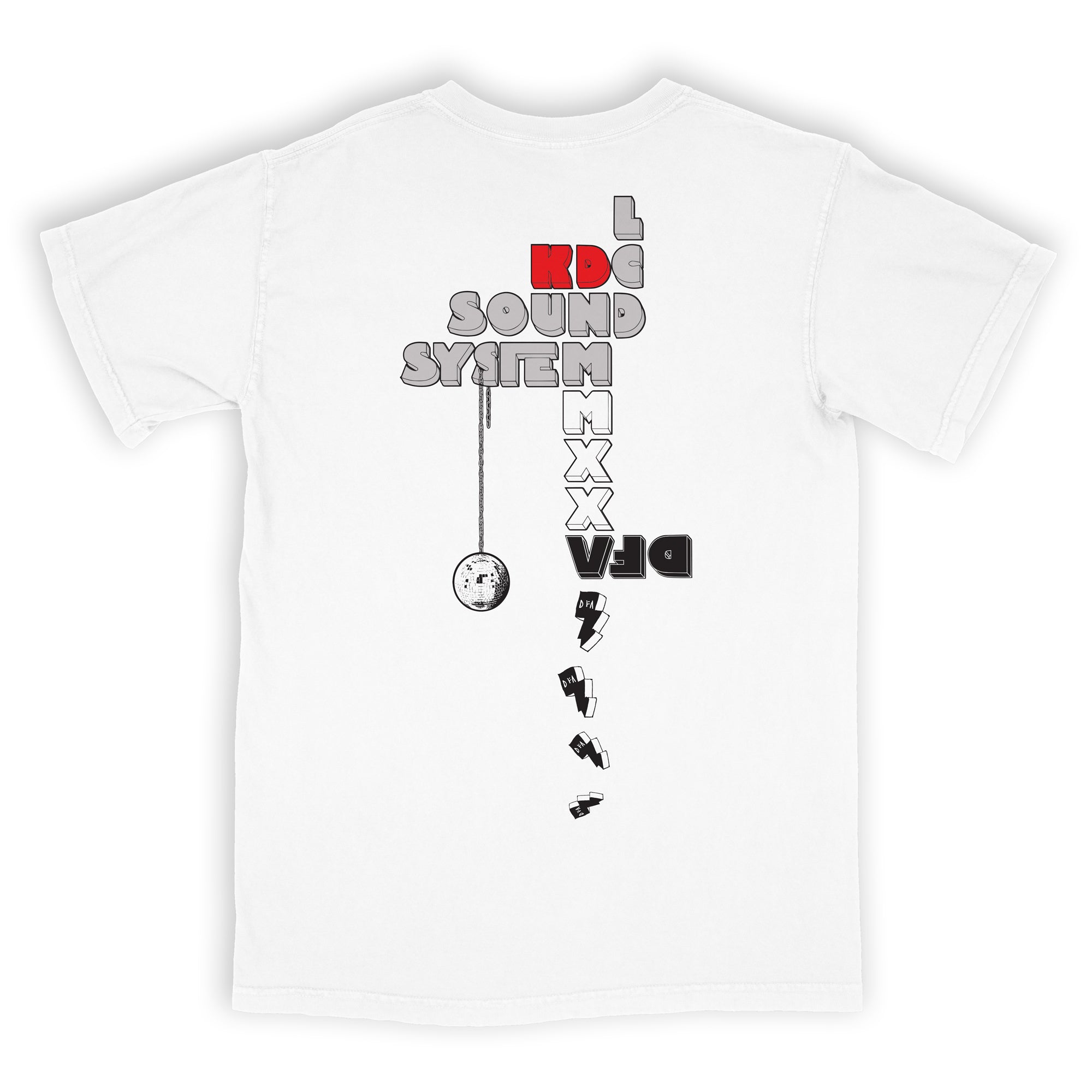 DFA RECORDS Tシャツ　lcd soundsystem　おまけ付き LCD Soundsystem Knockdown Center 2025 White T-Shirt – DFA Records