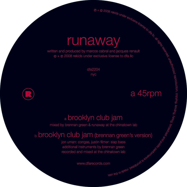 Runaway - Brooklyn Club Jam 12"