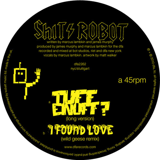 Shit Robot - Tuff Enuff? 12"