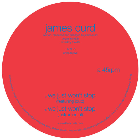 James Curd - We Just Won't Stop 12"