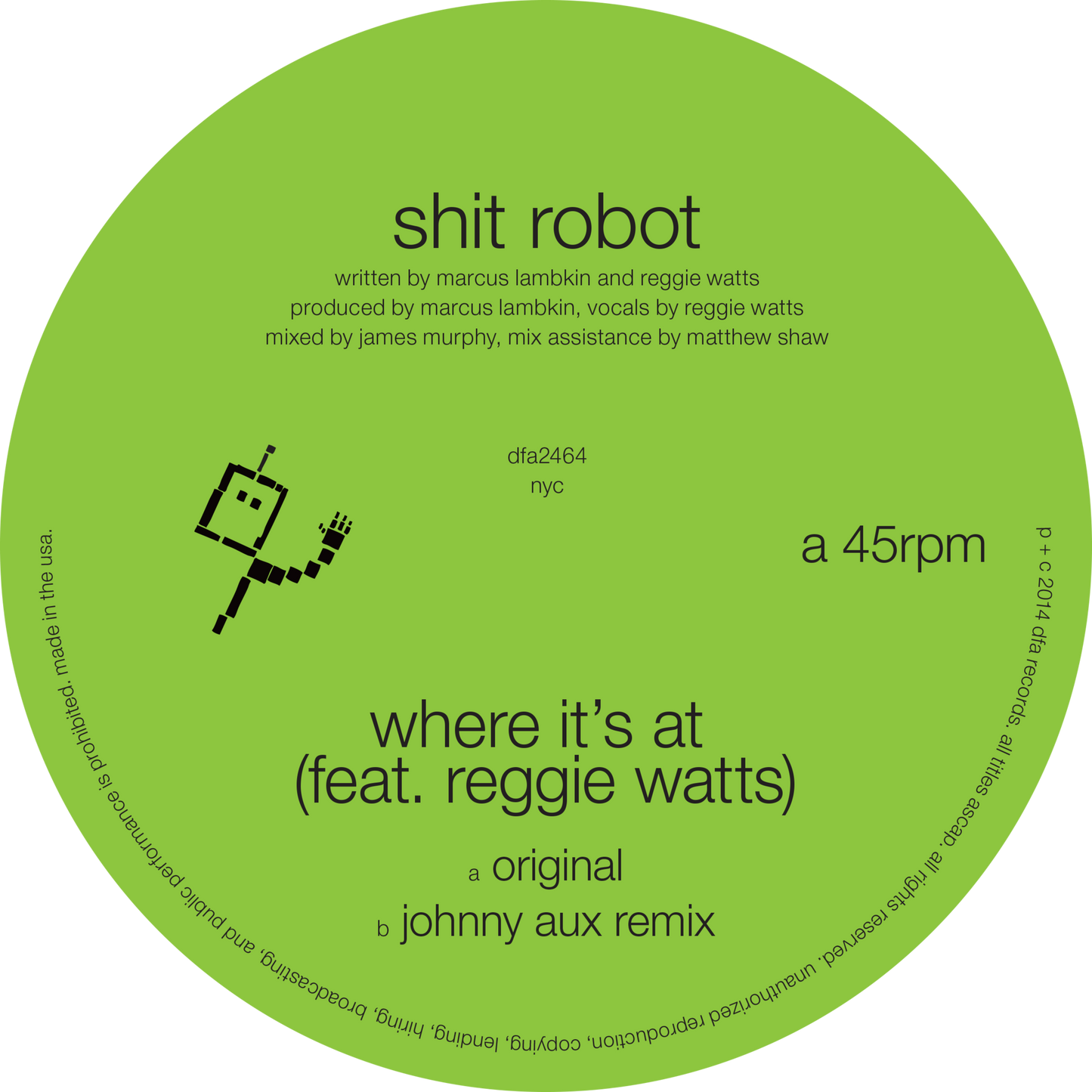 Shit Robot - Where It's At 12"