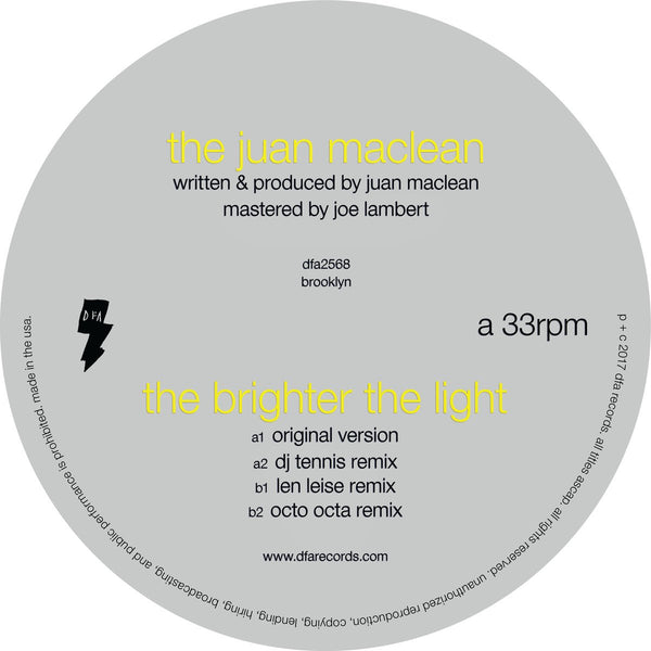The Juan Maclean - The Brighter The Light 12"