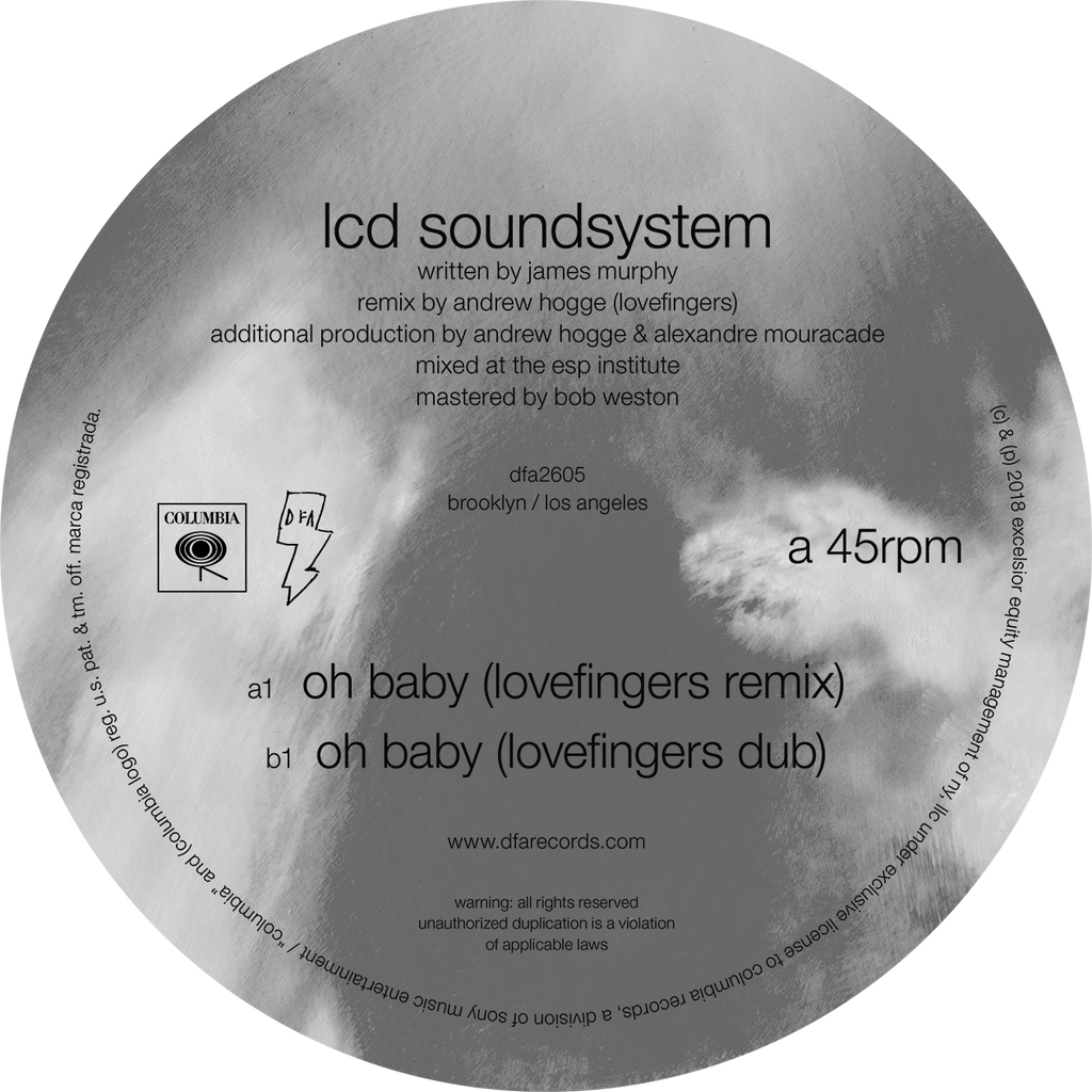 LCD Soundsystem - Oh Baby (Lovefingers Remixes) 12 lcd-soundsystem-oh-baby-lovefingers-remixes-12-dfa-records