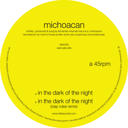 Michoacan - In the Dark Of The Night 12"