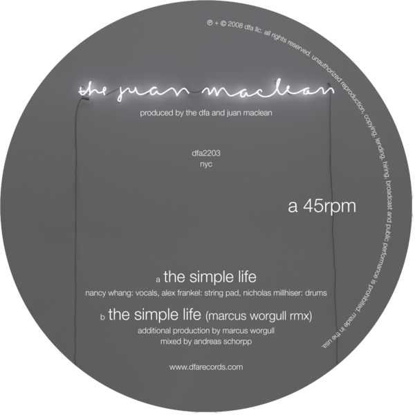The Juan Maclean - The Simple Life 12"